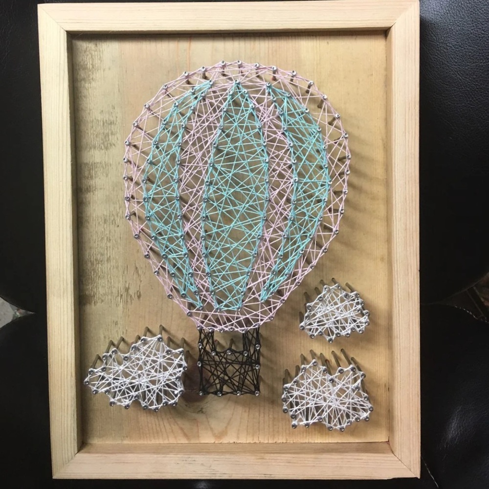 Handmade hot air ballon String Art